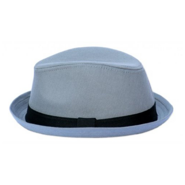 Born to Love Baby Kids Gray Fedora with Black Band Trilby Summer Hat