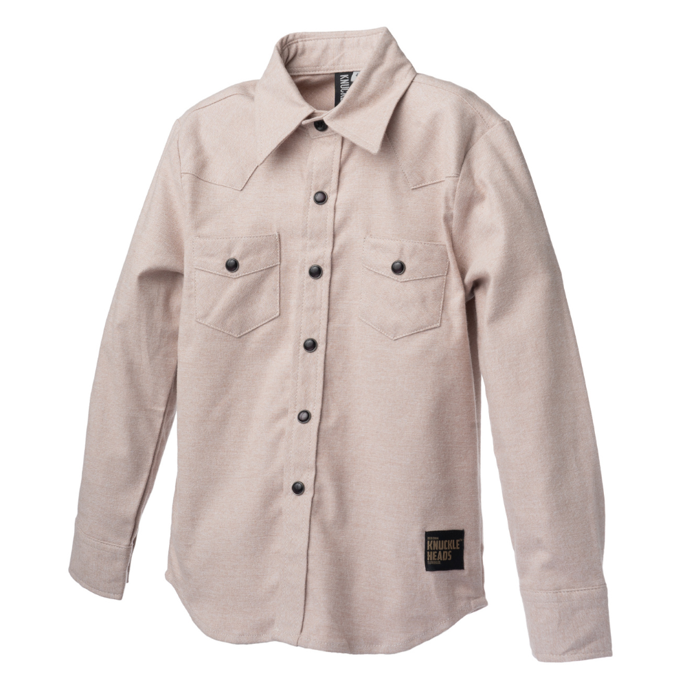 Gritty Flannel Knuckleheads Long Sleeve Plaid Rockabilly Shirt - Knuckleheads Clothing