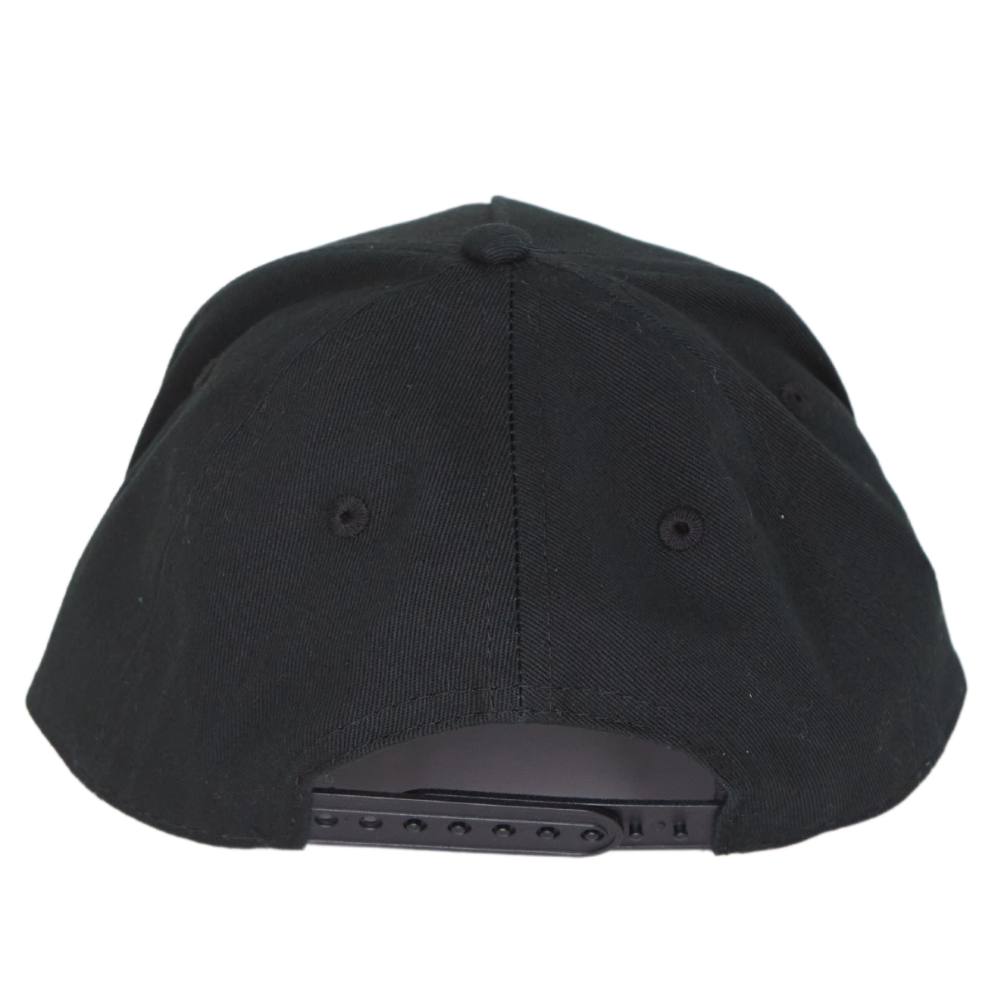 Image of Black with Brown Bill Kids Trucker Hat with Knuckleheads Patch: A cool and trendy trucker hat designed for kids. The hat features a stylish black crown and a brown bill, adorned with a striking Knuckleheads patch on the front. Elevate your child's style with this fashionable and comfortable accessory, perfect for any adventure or everyday wear. Crafted with care, this black with brown bill trucker hat with a Knuckleheads patch is a must-have addition to their wardrobe.
