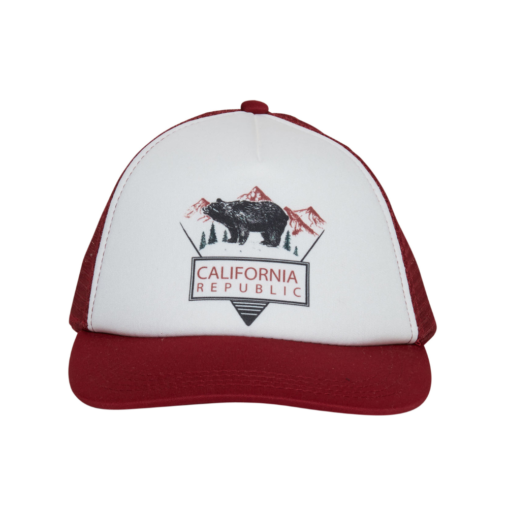 Final Sale - Cali Burgundy Trucker Hat - Knuckleheads Clothing