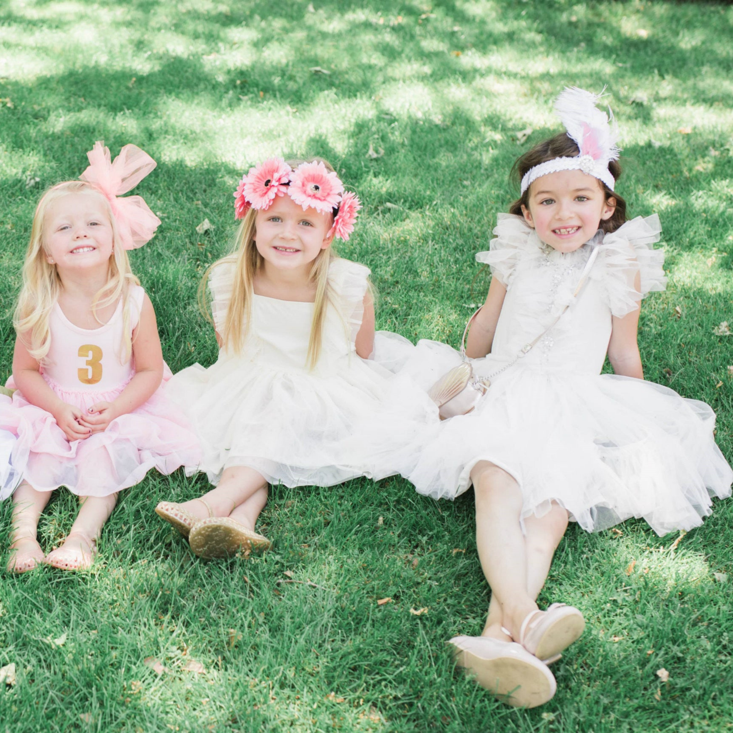 off white tulle dress for girls perfect for weddings or any other special occasion 