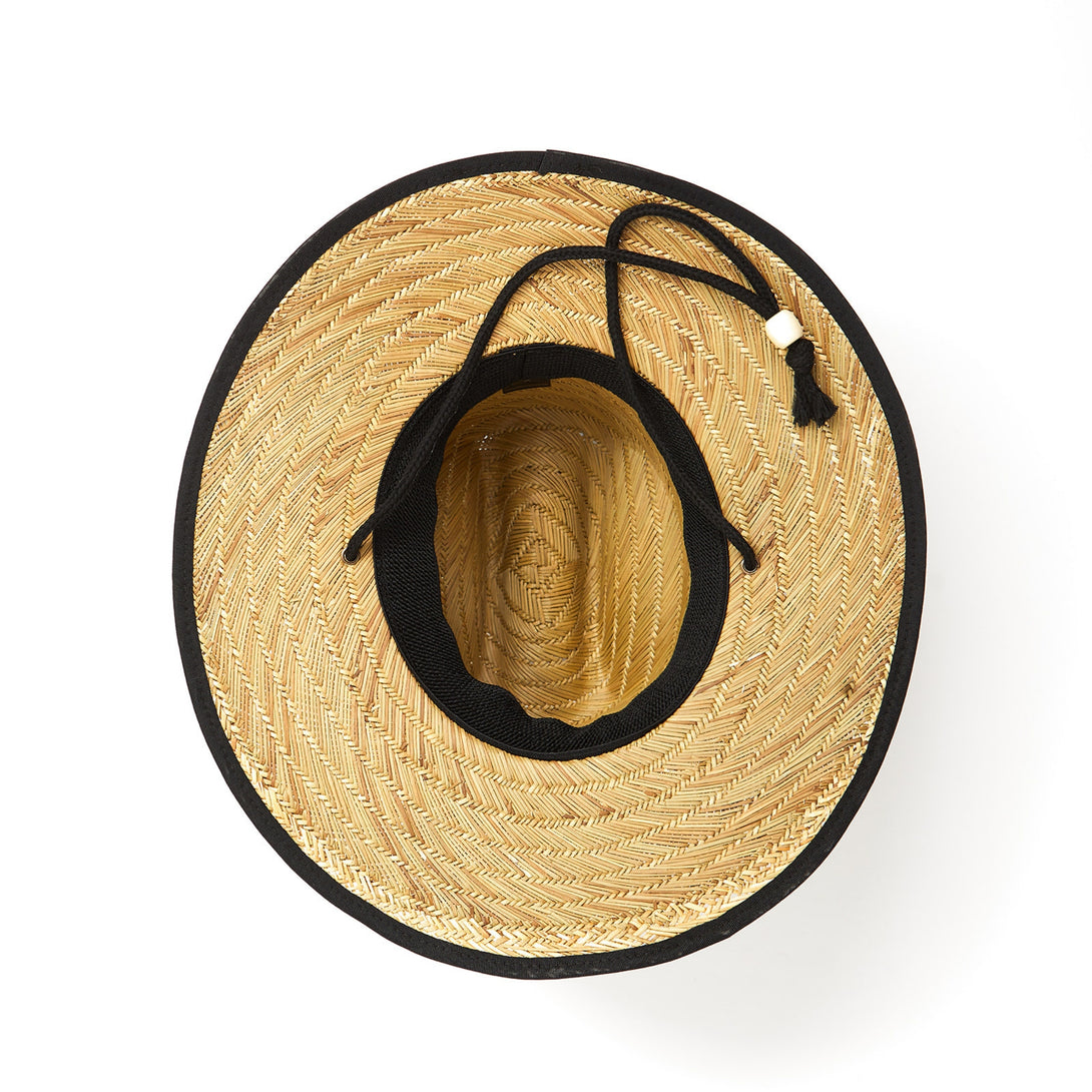 Image of a fashionable kids' straw hat featuring a distinctive Knuckleheads patch, elevating your child's outfit with a dash of unique style. This trendy accessory not only shields them from the sun's rays but also showcases their individuality. Whether they're headed to a picnic, a day at the beach, or any sunny adventure, this hat is the perfect addition to complete their look while keeping them cool and shaded.